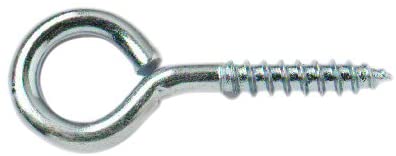 Merriway BH00102 (30 Pcs) Screw-In Eyes, Bright Zinc Plated Steel 25 mm - Pack of 30 Pieces