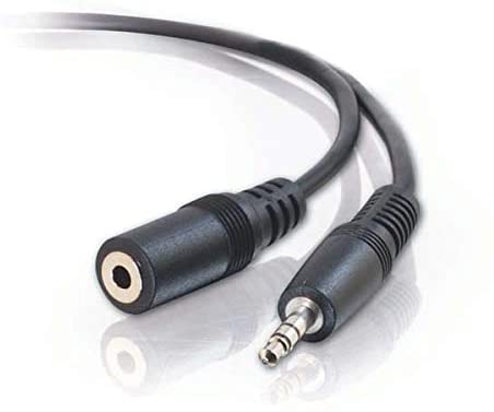 C2G 3M 3.5mm Audio Jack male to Female Stereo Audio Extension Cable, Audio Jack for Headphones HDTV, Laptop, Smart Phone