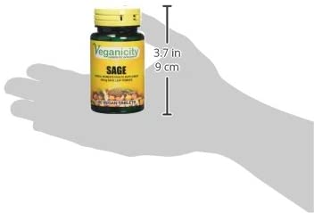 Veganicity Sage 400mg : Womens Health Supplement - 60 Tablets, in a Planet Friendly 99% Recycled Pot, Natural, 60 count (Pack of 1) - Image 4