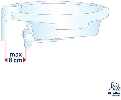 Rotho Babydesign Kiddy Wash Children's Washbasin, To be Attached to the Edge of the Bathtub, 38.7 x 38.2 x 10 cm - Image 4