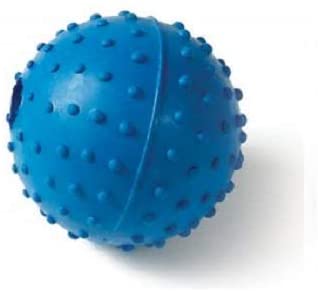 CLASSIC for Dogs Rubber Pimple Ball with Bell Small, 40 mm, Assorted Colors, Purple, Small - 40mm - Image 2