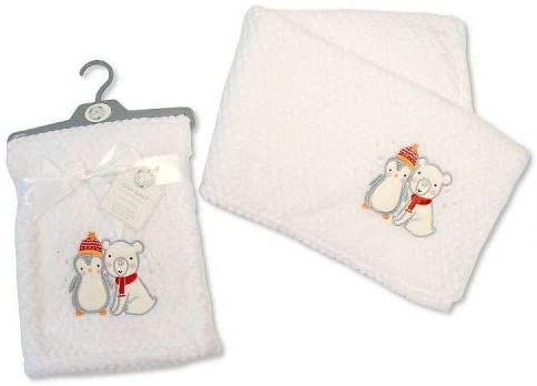 Snuggle Baby Baby Wrap Blanket "Christmas Friends", Multi-coloured, 75x100 cm