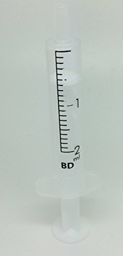 2ml Sterile Plastic Hypodermic Syringes BD Discardit - Pack of Ten (10)