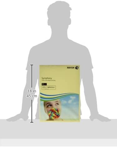 Xerox Symphony Pastel 003R91957 Printer/Copier Paper Coloured DIN A3 80 g/m² 500 Sheets Suitable for Colour Laser and Inkjet Printers/Yellow - Image 4