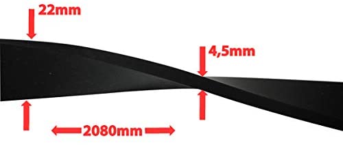 Kintex Unisex - Adult Black (Light) Resistance Band Various Strengths, Expander, Fitness, Endurance, Muscle Training, 208cm - Image 3