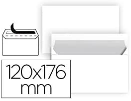 Liderpapel SB88 - Pack of 25 Envelopes, 120 x 176 mm, White