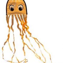 MIC CIM Octopus kite - Draki - Single line kite for children from 3 years old - incl. kite line
