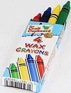 HENBRANDT 10 x Mini Wax Crayons for Kids Pack of 4 Assorted Colours Children’s Stocking Fillers Wedding Activity Pack Birthday Party Favours Loot Bag Fillers Classroom Rewards for Boys and Girls - Image 2