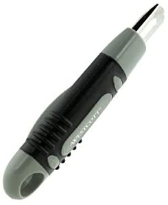 Westcott E-84026 00 18 mm Professional Trapezoid Utility Safety Knife with Soft Grip Plastic Handle - Grey - Image 3
