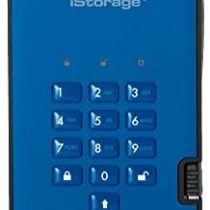 iStorage diskAshur2 HDD 1 TB - Secure Portable Hard Drive - Password Protected, Dust/Water-Resistant, Hardware Encryption IS-DA2-256-1000-BE