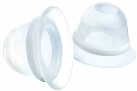 TONGKUN Inverted Nipple Latch On Difficulties Ultra Corrector Nipple Shield 35mm 100% Medical Silicone Breastfeeding Assistance with Carring Case-2 Count