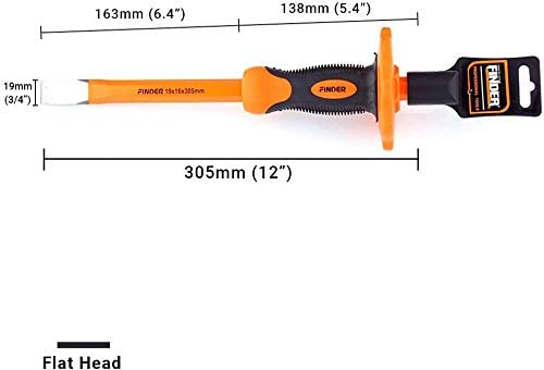 Finder 12 Inch Cold Chisel with Hand Guard - Image 3