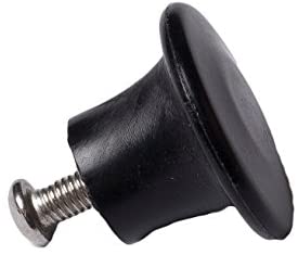 Merriway BH02270 (2 Pcs) Kettle/ Saucepan Lid Knob With Stainless Steel Bolt, 32 mm Black - Pack of 2 Pieces