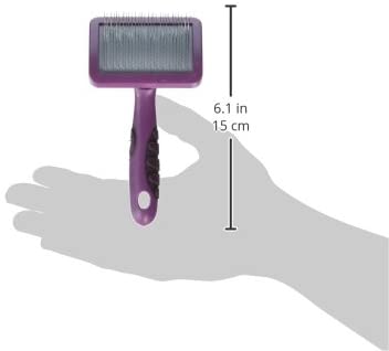 Rosewood Soft Protection Slicker Brush for Dogs Small, grey/orange - Image 4