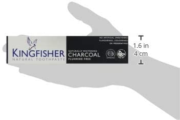Kingfisher Natural Toothpaste Charcoal Mint Fluoride-Free, 56 g (Pack of 1) - Image 3
