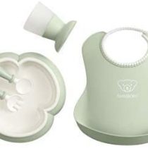 BABYBJÖRN Baby Dinner Set, Plastic, Powder Green