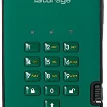iStorage diskAshur2 HDD 1 TB - Secure Portable Hard Drive - Password Protected, Dust/Water-Resistant, Hardware Encryption IS-DA2-256-1000-GN