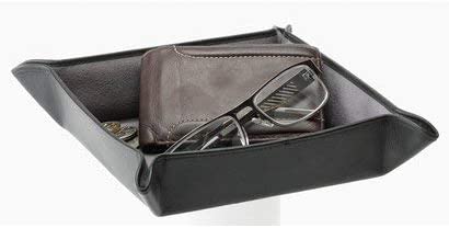 Genuine Black Leather Trinket Tray - Nappa by Pierre Cardin - Image 4