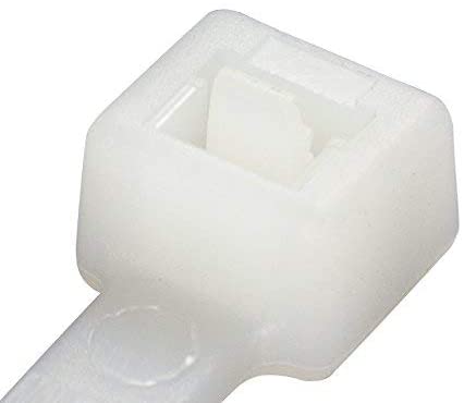 Gocableties White Cable Ties, 200mm x 4.8mm, Pack of 100, 8" Premium Nylon Zip Ties Clear/Natural - Image 3