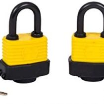 Fort Knox 77010 40 mm Weather Resistant Keyed Alike Padlocks (2-Piece), Yellow