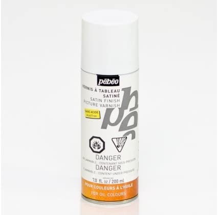 Pebeo 650707 200 ml Satin Picture Varnish Spray, Transparent, 200 ml (Pack of 1)
