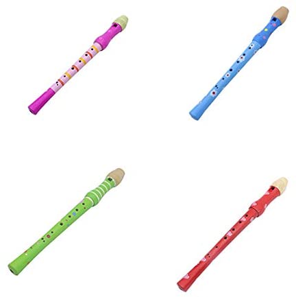 ULTNICE 8 Hole Wood Treble Recorder Flute for Kids Music Playing Lightweight Portable Soprano Instrument for Early Education and Childrens Music Practice - Image 3