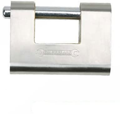 Silverline 380651 Close Armoured Shutter Lock Padlock 80 mm, 80mm