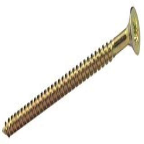 ForgeFix Multi-Purpose Single Thread Screws, Zinc Yellow Passivated, 5.0 x 60mm - Image 2