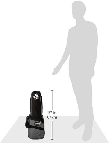 Kinsman KDU12 Deluxe Concert Ukulele Bag, Black - Image 3