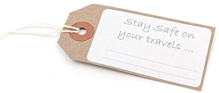 New Zealand/Kiwi bird 'Travel Safely' metal keyring for travellers Gift, Silver Grey - Image 2