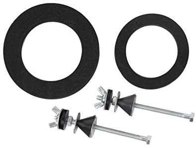 Universal Toilet Repair Kit, Complete Leak Fix Set, Tank to Bowl Gasket, Bolts & Washers, Easy DIY Installation, Fits Most Toilets