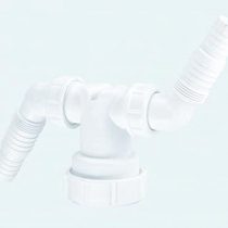 McAlpine V33WM Twin Connector, White