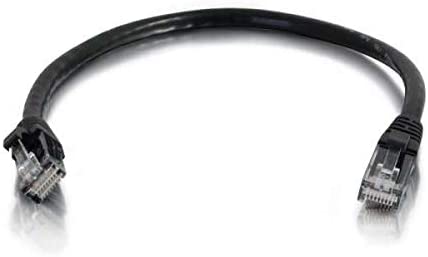 C2G 83408 2M BLACK CAT6 Ethernet Gigabit Lan Network Cable (RJ45) Patch cable, UTP, compatible with CAT.5, CAT.5e and CAT.7