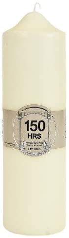 Landon tyler 150 hr Church Candle, Cream, 7cm l x 7cm w x 23cm h