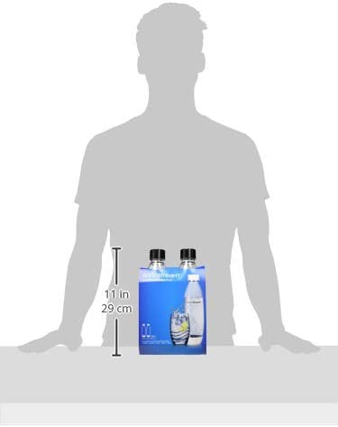 sodastream Twin Pack Fuse Carbonating Water Bottles 1 Litre, for Sparkling Water Maker BPA Free, for Spirit Spirit One Touch - Image 3