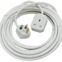 pro elec Way 3 m Mains Power Extension Lead - White