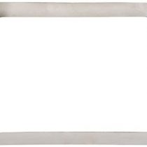 Decora Stainless Steel Square Shape, Silver, 28 x 28 x 6 cm