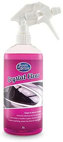 Greased Lightning Crystal Clear Glass and Mirror Cleaner, Fast, Powerful, and Smear-free Cleaning for Car Windscreen Windows