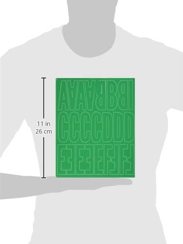Graphic Products Permanent Adhesive Vinyl Letters and Numbers 3-inch 160/Pkg-Green, 3" - Image 3
