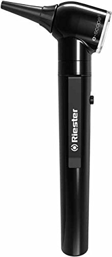 Riester 2101-201 e-scope Direct Illumination Otoscope with 2.5V Xenon, Black