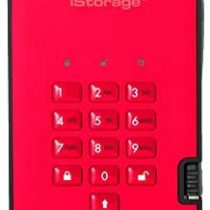 iStorage diskAshur2 HDD 1 TB - Secure Portable Hard Drive - Password Protected, Dust/Water-Resistant, Hardware Encryption IS-DA2-256-1000-R
