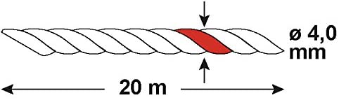 CON:P B34020 All Purpose Sisal Rope - Clear, 20meter - Image 2