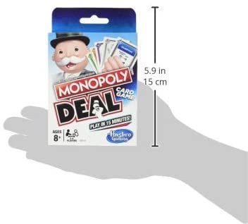 Monopoly Deal - English, Multicolor, 9.17 cm x 1.91 cm x 14.30 cm - Image 3