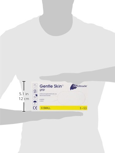 Meditrade Extra Small 1221GRIP Gentle Skin Grip Blue Pack of 100), white, XS - Image 4