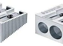Staedtler Double Hole Quality Aluminium Pencil Sharpener X 2
