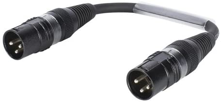 Sommer Cable Genderchanger XLR 3-Pin Male to XLR 3-Pin Male 15 cm Adapter Cable, black, 0,15m