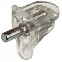 12 x Häfele Shelf Support, for Wooden and Glass Shelves and for Ø 3 mm Holes, Direct Bazaar