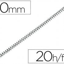 Fellowes – 25 Spiral Metal for Binding, 5: 1, 59 Holes, Black 10 mm Black