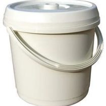 14 Litre Nappy Bucket with Lid - Cream