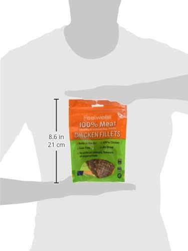 Feelwells 100% Meat Treats Chicken Fillets. 10 x 100g packs, 100 g (Pack of 10) - Image 3